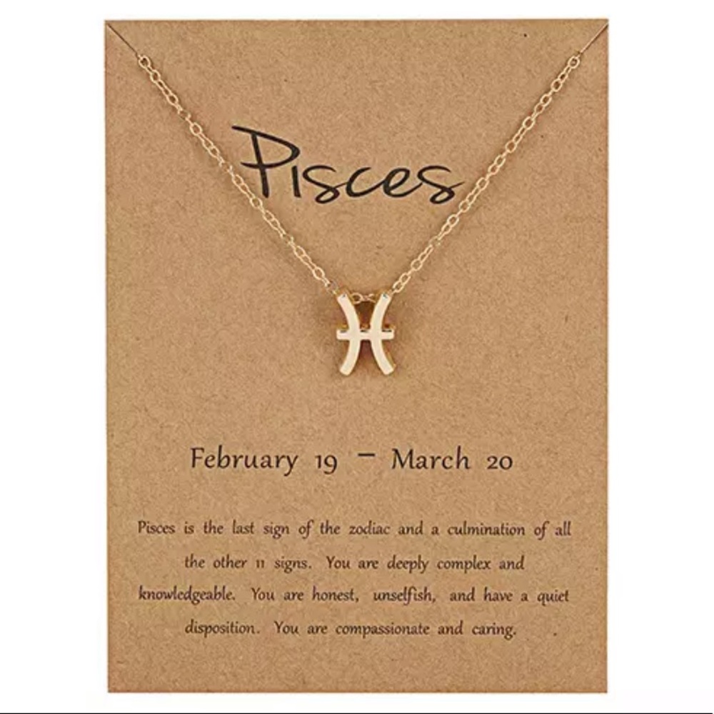 Astrology Necklace ( Pisces )